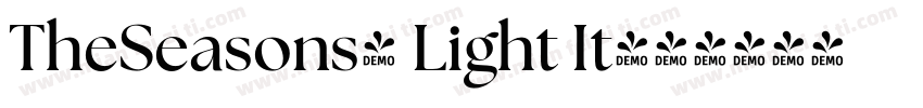 TheSeasons- Light It字体转换